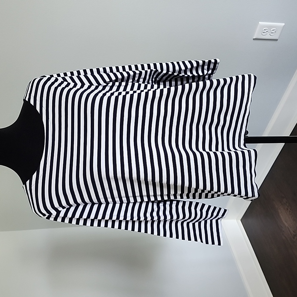 J.Crew Navy & White Stripe Top